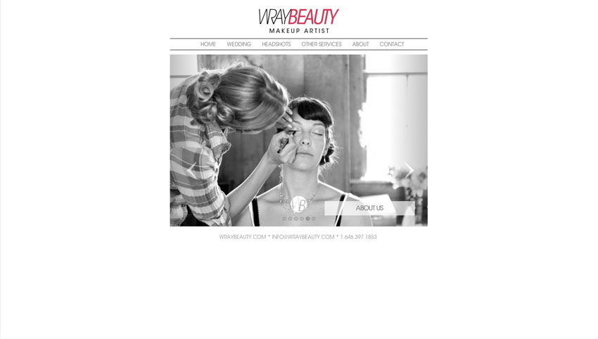 WrayBeauty.com Website Screenshot